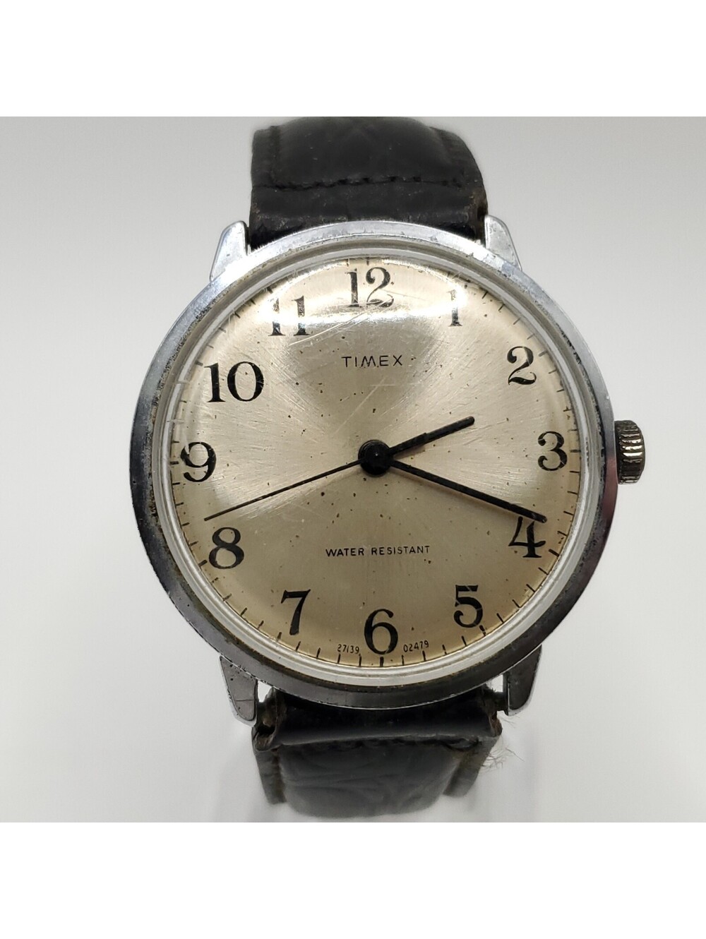 Vintage 1979 Timex Marlin Mens Watch 34mm For Parts Or Repair